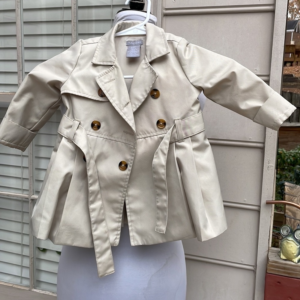 Tahari- Infant Khaki Trench Coat Size 18months
